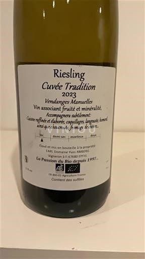 Alsace Domaine Yves Amberg Tradition 2023