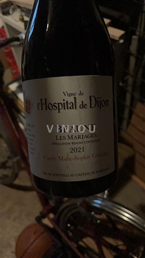 Burgundy Beaune Vigne de l'Hospital de Dijon Marie-Sophie Grangier 2021