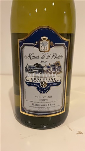 Valle del Loira No especificado Manoir de la Gratière Vieilles Vignes Réserve 2024