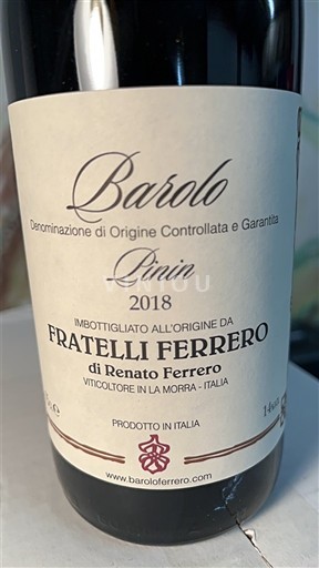 Piemonte Barolo Fratelli Ferrero Linin 2018