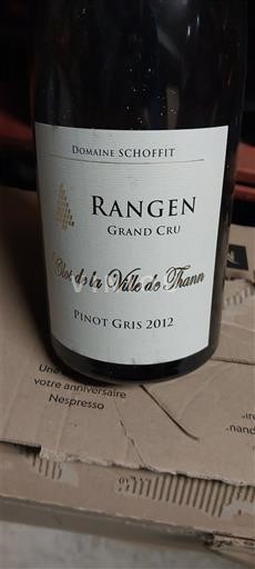 Alsace Grand Cru Domaine Schoffit Clos de la Ville de Thann 2012