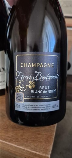 Champagne Sâm-panh Perrot-Boulonnais Brut Blanc de Noirs Không niên vụ