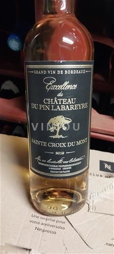 Bordeaux Sainte-Croix-Du-Mont Château Pin Labareyre Excellence 2012