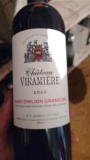 Bordeaux Saint-Émilion Grand Cru Grand Cru Château Viramiere 2022
