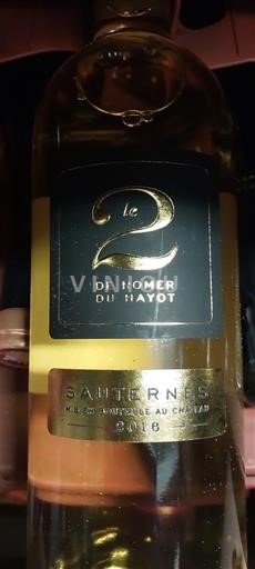 Bordeaux Sauternes Château Romer du Hayot Le 2 de Romer du Hayot 2016