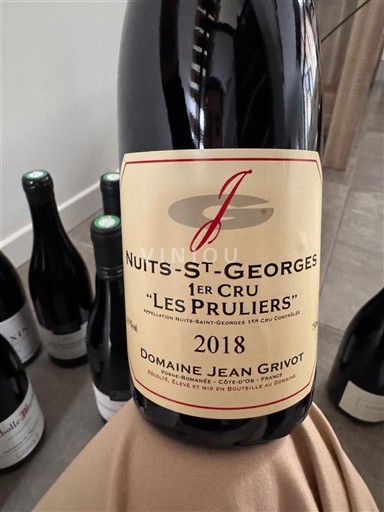 Bourgogne Nuits-Saint-Georges Premier Cru Domaine Jean Grivot Les Pruliers 2018