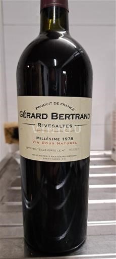 Roussillon Rivesaltes Gérard Bertrand 1978