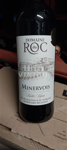 Vin Rouge sec Vieilles Vignes Domaine Roc Non millésimé France Languedoc Minervois AOC