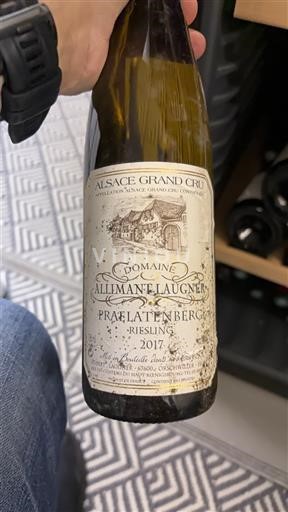 Alzacija Alsace Grand Cru Grand Cru Domaine Allimant-Laugner Prälatenberg 2017