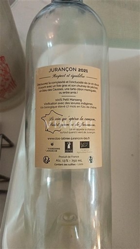 Jihozápad Jurançon Clos Laborde Respect et Equilibre 2021