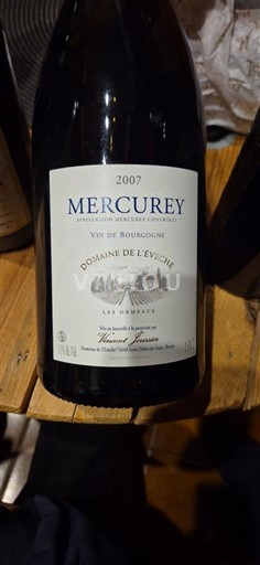 Bourgogne Mercurey Domaine L'Evêché Les Ormeaux 2007