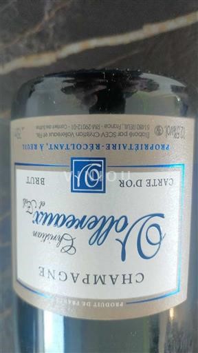 Champaña Champán Chandon de Briailles Carte d'Or Brut Sin añada