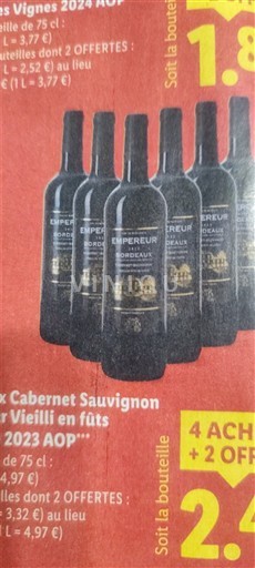 Bordeaux Empereur Cabernet Sauvignon Vieilli en fûts 2023