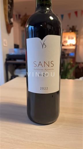 Sydväst Buzet Vignerons de Buzet Sans Sulfites Ajoutés 2022
