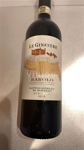 Piemonte Barolo Le Ginestre Sottocastello di Novello Riserva 2016