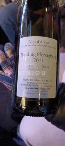 Alsace Grand Cru Pierre Freudenreich & Fils Riesling Pfersigberg 2021