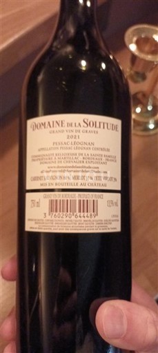 Bordeaux Pessac-Léognan Domaine La Solitude 2021