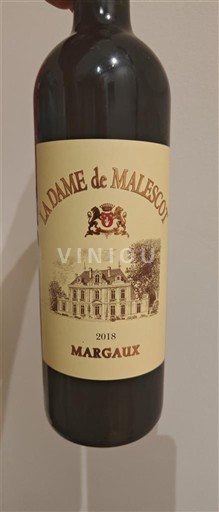 Bordeaux Margaux Château Malescot St. Exupéry Madame de Malescot 2018