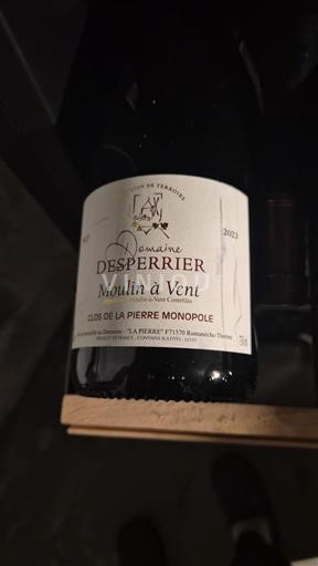 Beaujolais Moulin-à-vent Domaine Sperrier Clos de la Pierre Monopole 2022