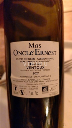 Rhônen laakso Ventoux Mas Oncle Ernest 2021