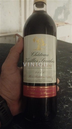 Bordeaux Bordo rose Château Vieilles Jouches 2008