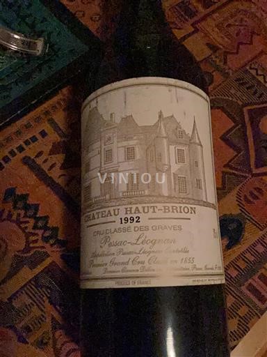 Bordeaux Pessac-Léognan Grand Cru Château Haut-Brion 1992