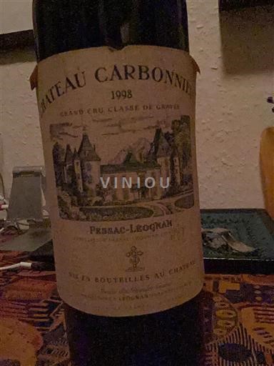 Bordeaux Pessac-Léognan Grand Cru Classé de Graves Château Carbonnieux 1998