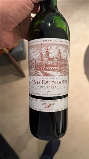 Burdeos Saint-Estèphe Grand Cru Cos d'Estournel 1993