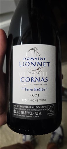 Rhônedalen Cornas Domaine Lionnet Terre Brûlée 2023