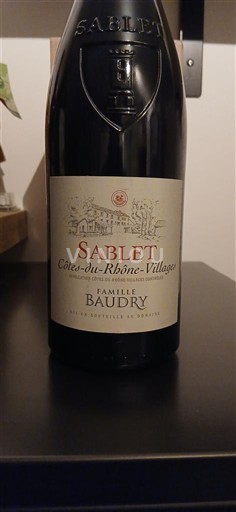 Rhône-dalen Côtes-du-Rhône-Villages Famille Baudry Ikke årgangsbestemt