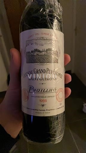 Bordeaux Pauillac Grand Cru Château Grand-Puy-Lacoste Saint Guirons 1985