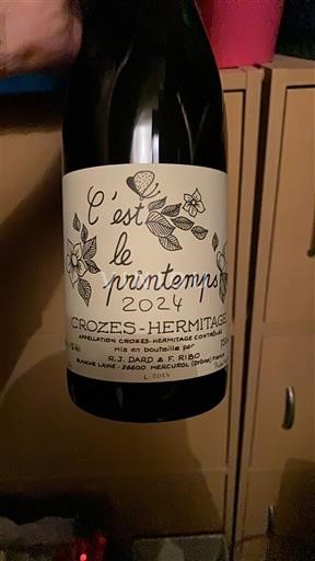 Valle del Ródano Crozes-Hermitage Dard et Ribo C'est le printemps 2024
