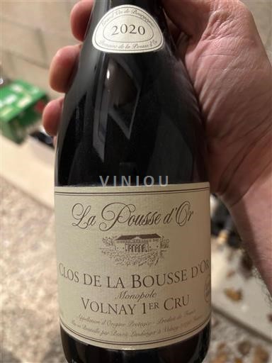 Burgundy Volnay Premier Cru La Pousse d’Or Clos de la Bousse d'Or Monopole 2020