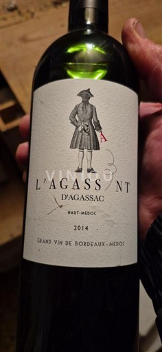 Bordéus Haut-Médoc Château Agassac L'Agassant d'Agassac 2014