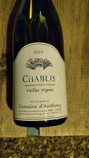 Burgund Chablis Domaine Anthony Vieilles Vignes 2023