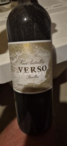 Bordeaux Pauillac Haut-Batailley Verso 2017