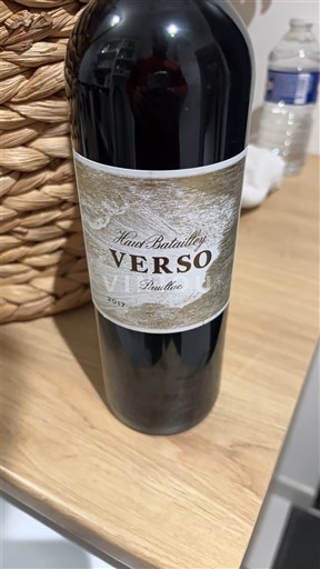 Bordeaux Pauillac Haut-Batailley Verso 2017