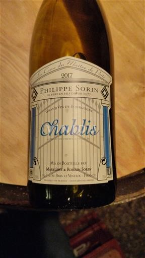 Burgundsko Chablis Philippe Sorin 2017