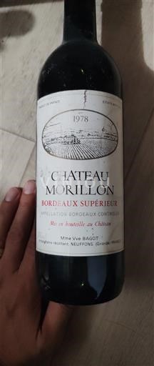 Burdeos Bordeaux superior Château Morillon 1978