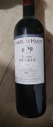 Bordeaux Castillon Côtes de Bordeaux Château Hyot Perrin 2018