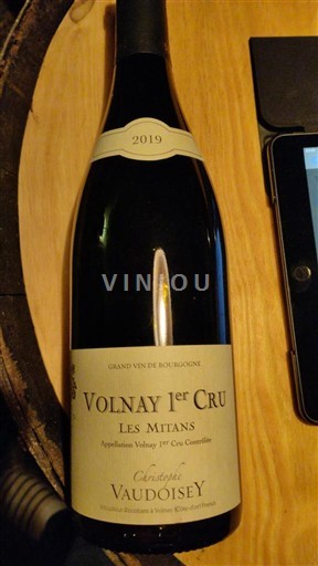 Borgoña Volnay Premier Cru Château Vaudoisey Les Mitans 2019