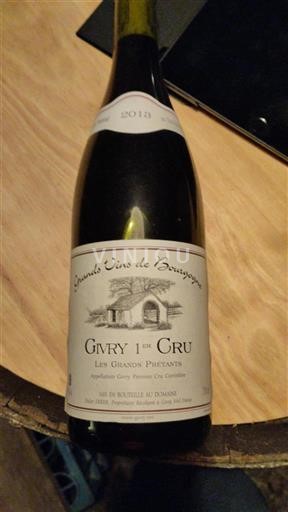 Bourgogne Ospecificerad Premier Cru Grands Vins de Bourgogne Les Grands Prétants 2013