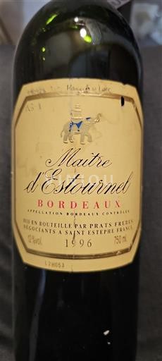 Bordeaux Maître d'Estournel 1996