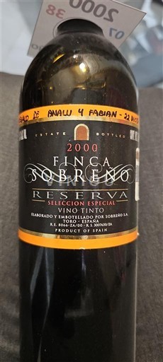 Kastilien och León Toro Finca Sobreño Reserva Selección Especial 2000