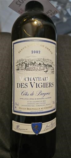 Sudoeste Côtes de Bergerac Château S Vigiers Réserve 2002