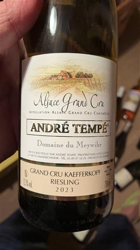 Alsace Không được chỉ định Grand Cru André Tempé Domaine du Meywihr 2023