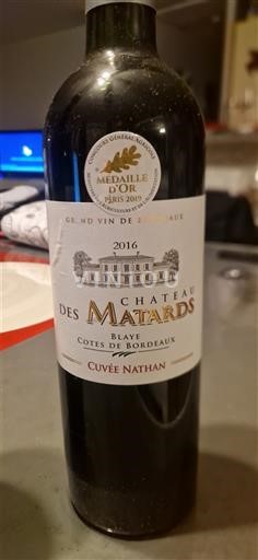 Burdeos Blaye-Côtes de Burdeos Château S Matards Nathan 2016