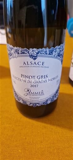Elsass Zimmer Pinot Gris Sélection de Grains Nobles 2017