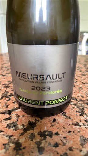 Borgogna Meursault Laurent Ponsot du Pandoréa 2023
