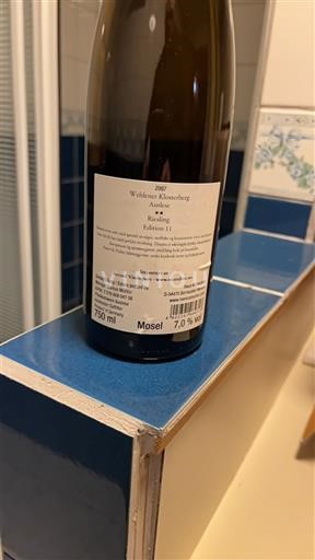 Moselle Mosel Wehlener Klosterberg Riesling Edition 11 2007